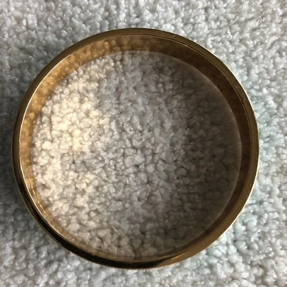 Kate Spade New York Turquoise Enamel Spade Bangle Bracelet Gold Tone - Picture 10 of 11